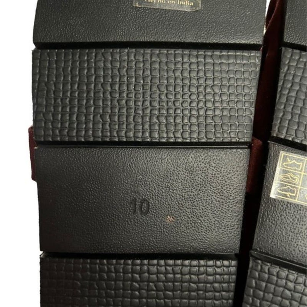 Free People Studded After Riding Mules Suede Slip-On Red Rust Size 10 NEW - Picture 8 of 11